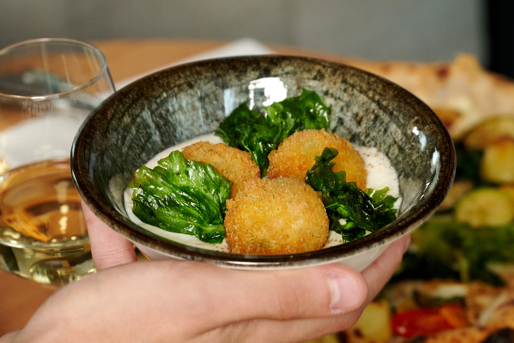 Obicà Winter Menu - Ecarole and Anchovy Croquettes