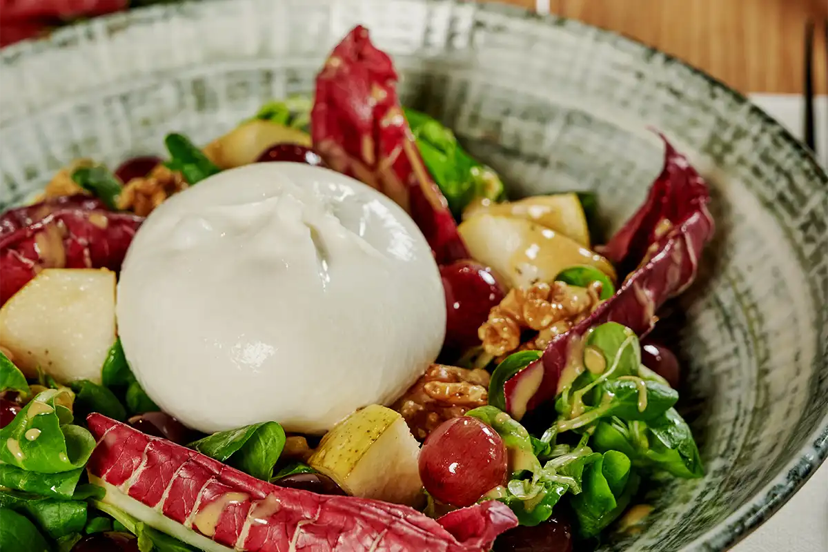 Obicà Winter Menu 2024 - Burrata and Pears Salad